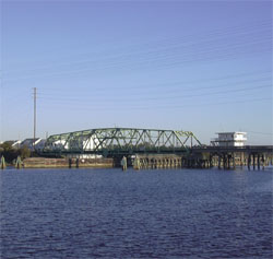 photo of a bridge at Surf City, NC