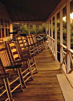 a porch in Litchfield, South Carolina